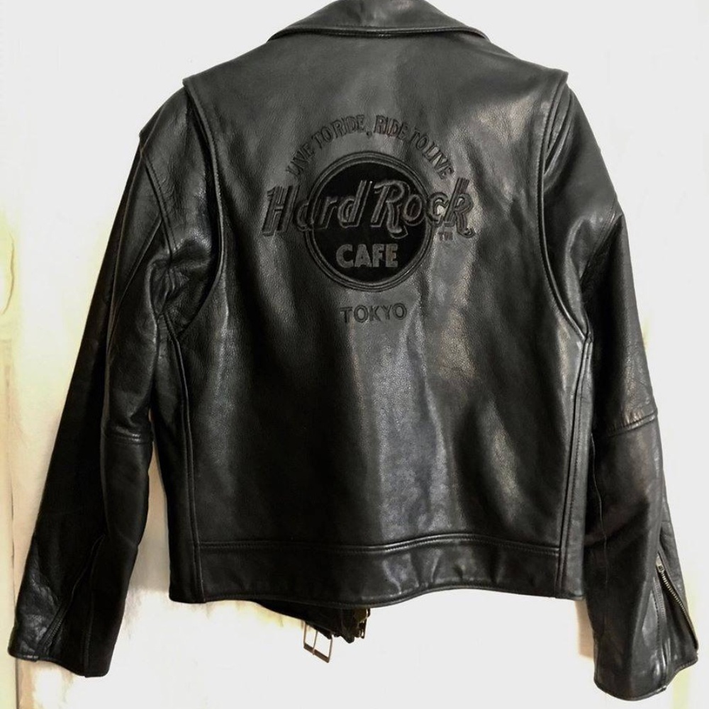 Hard Rock Cafe Leather Motorcycle Jacket
